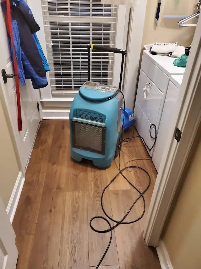Commercial dehumidifier deployed for Flood Damage Cleanup in Tulsa