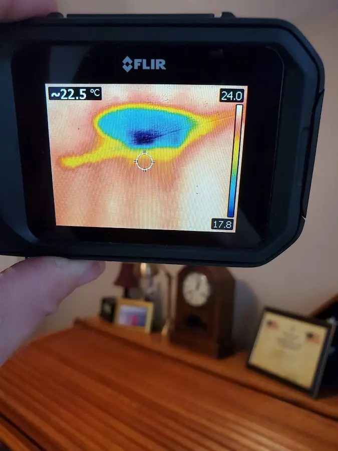 Thermal imaging inspection for water damage in Tulsa