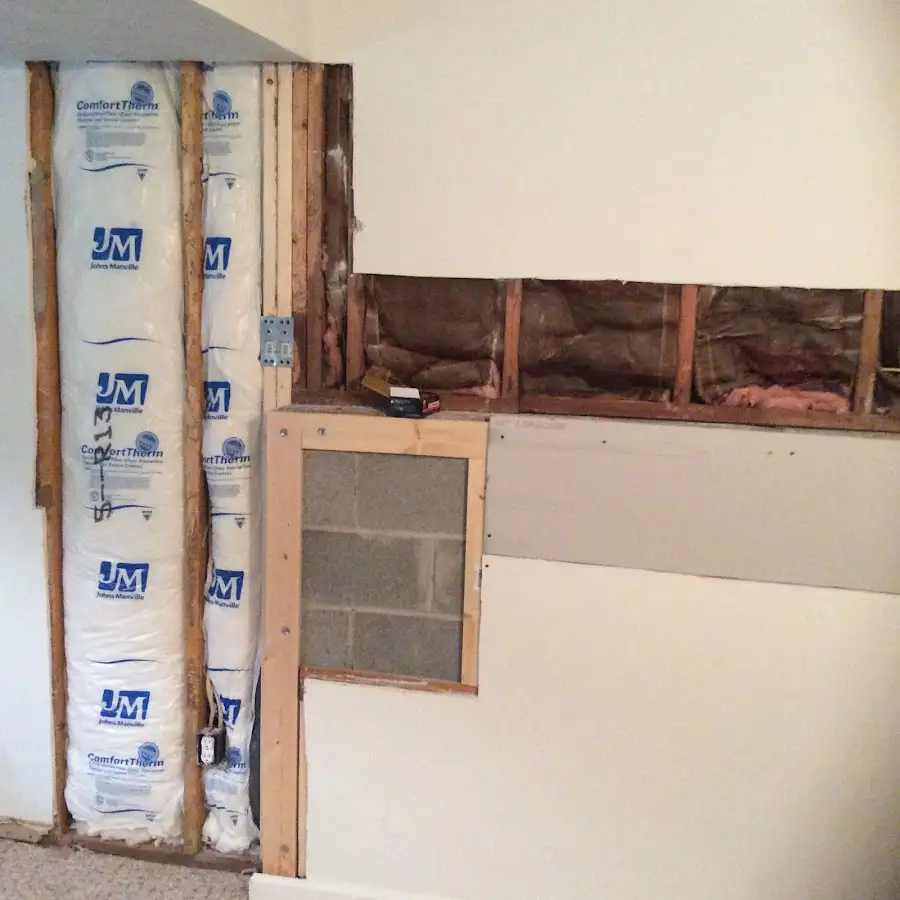 Wall insulation replacement during Structural Drying in Tulsa